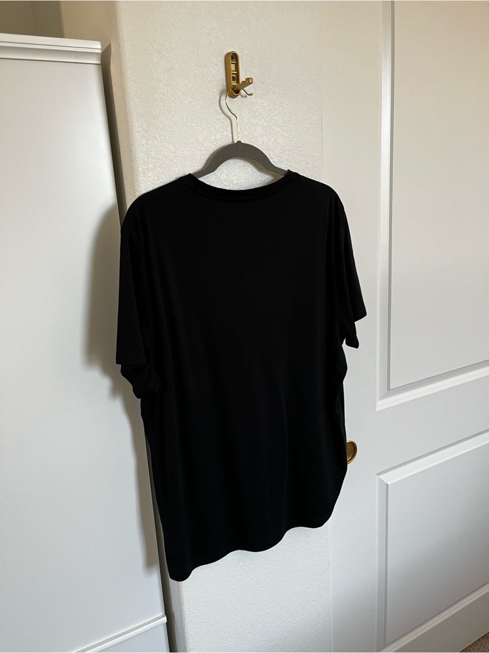 Alfani Stretch Henley T Shirt Men’s XL Black Short Sleeve Casual Tee - Picture 4 of 5
